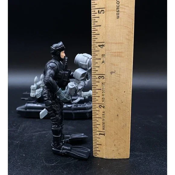 Excite US Navy Seal Figure Boat Raft Chap Mei Action Scuba Gear Camera - Picture 9 of 16